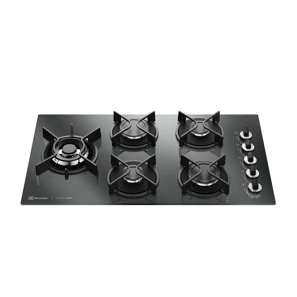 Cooktop 5 bocas a gás electrolux ke5hp espelhado chama precisa e multi bivolt