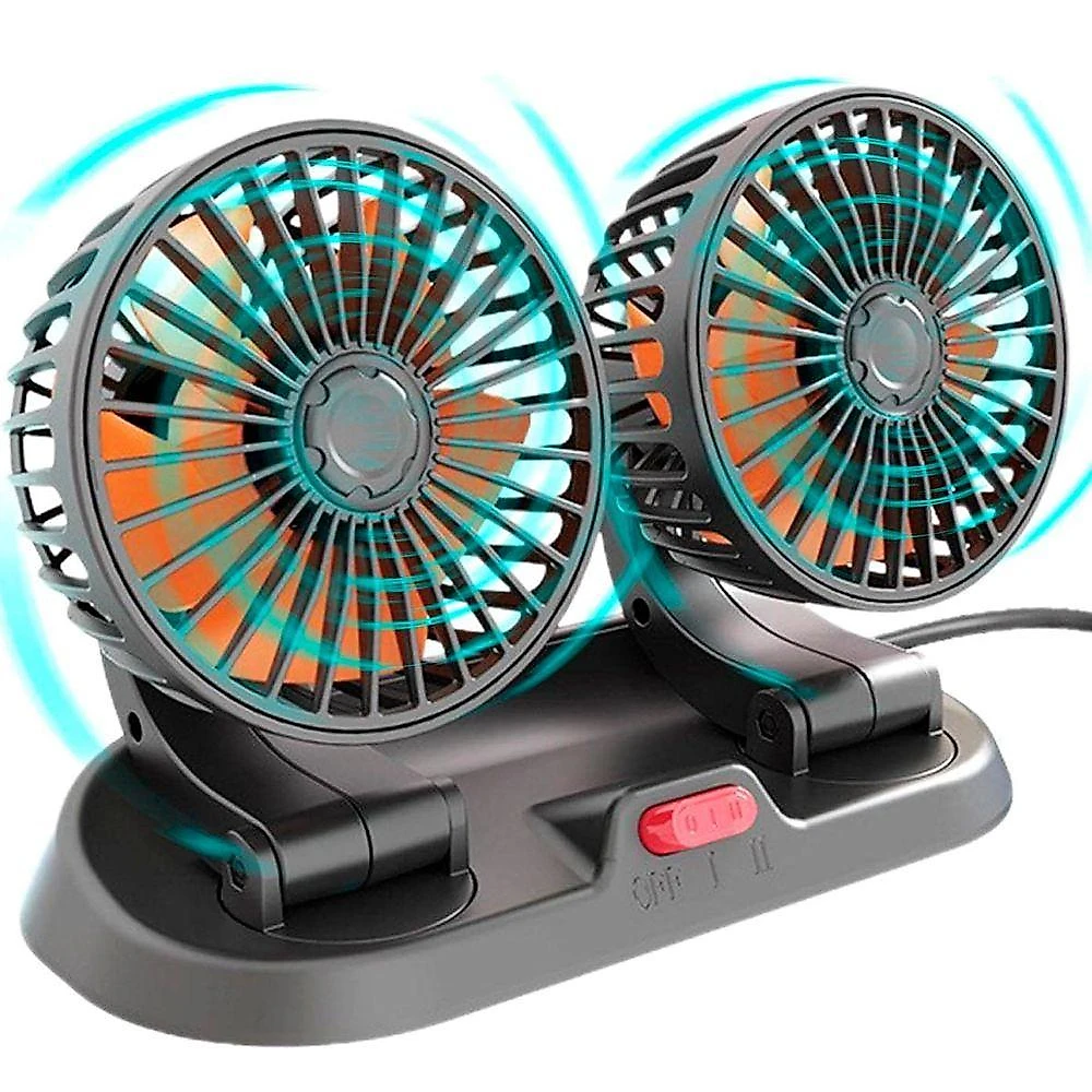 Ventilador Automotivo AB Mídia SU-VEN2-12 Triplo 12V Preto webcontinental-7894454298723