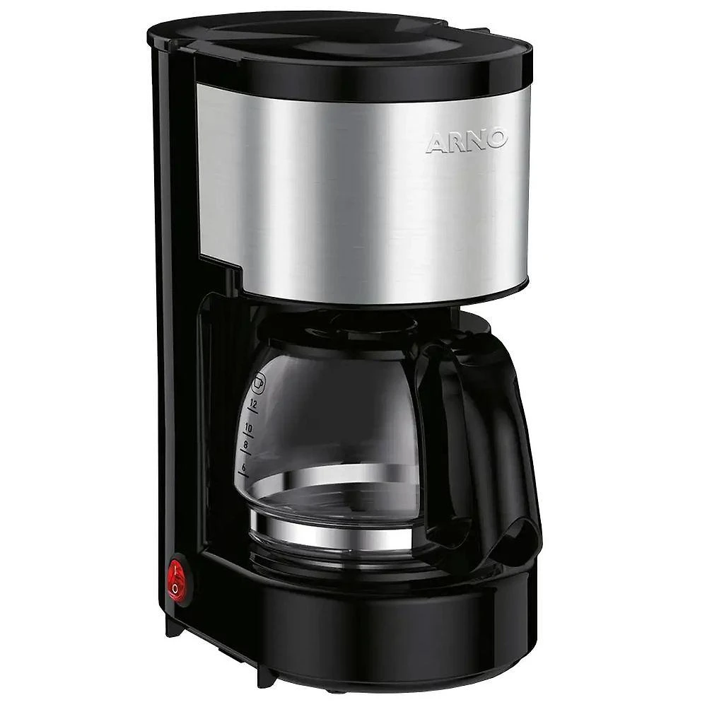 Cafeteira Arno Filtro Perfectta 12 Xicaras Inox - 8010000817 Preto-inox 110V