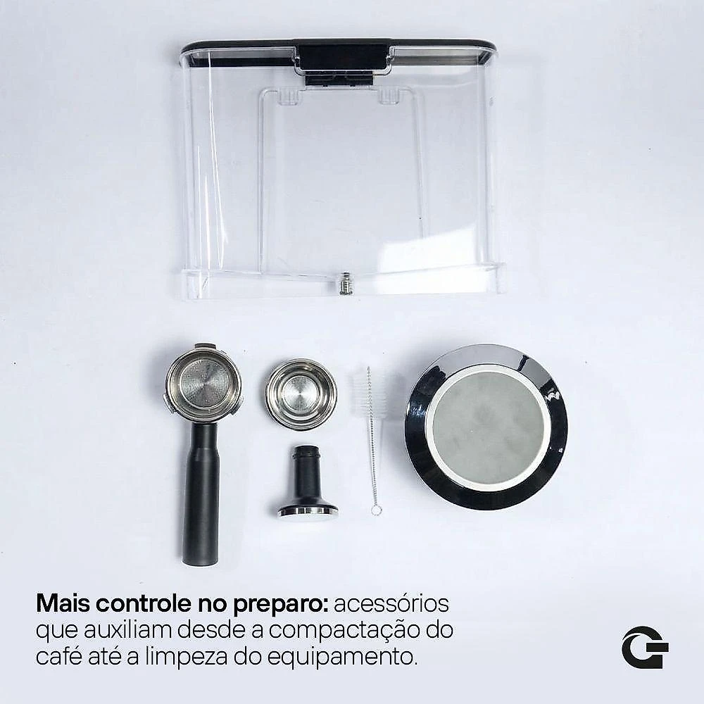 Cafeteira espresso gallant digital due nero 20 bar gcf320 127v