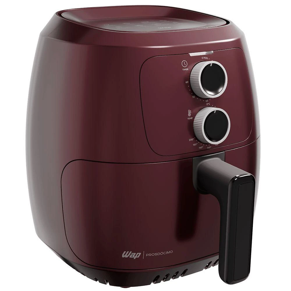 Fritadeira Elétrica Air Fryer sem Óleo WAP WAFF2-V 4L 1500W Preto e Vermelho 110V