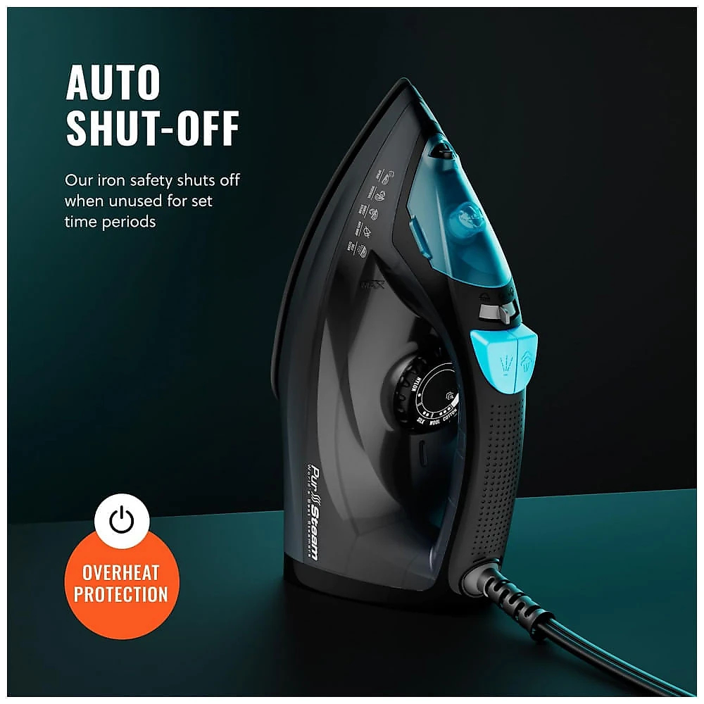 Ferro a Vapor PurSteam Professional 1250W: Potente e Eficiente,PurSteam World's Best Steamers