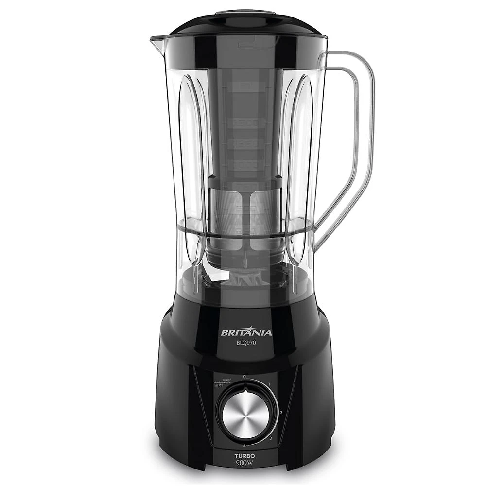 Liquidificador Britânia BLQ970P Turbo 900W Preto 127V