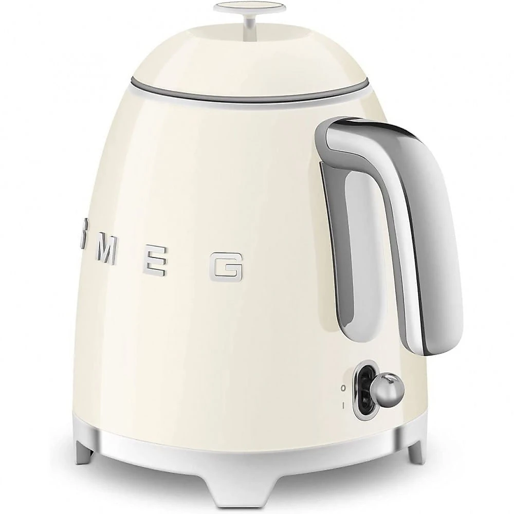 Smeg 50s Mini Chaleira Eletrica 800 mL Aco Inoxidavel 220V1400W Creme