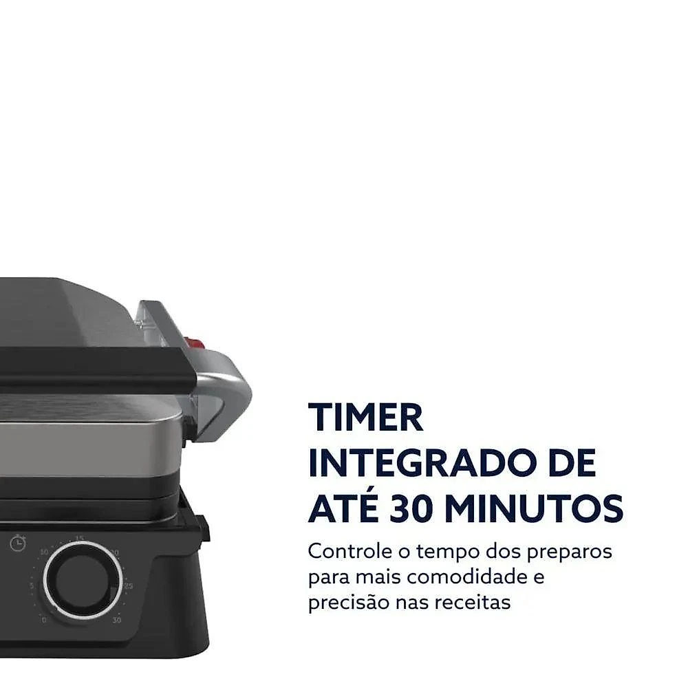 Grill Elétrico Multiuso Oster 2100W Cinza 220V webcontinental-7898742841387