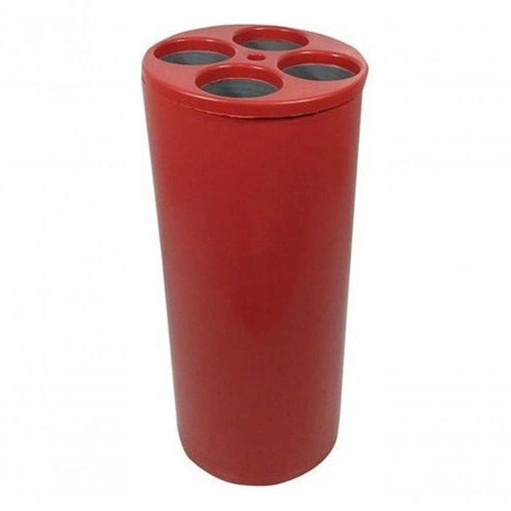 Kit 02 Lixeiras Dispensador de Copos Descartáveis com 4 Tubos para Copos de Água Café e Palheta Azul