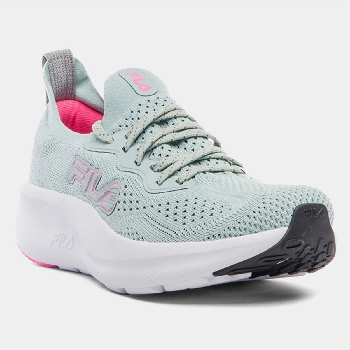 Miniatura Tenis Fila Inclusion Feminino Verde+Rosa - 34