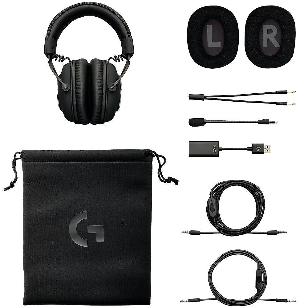 Headset Gamer Logitech G PRO X 7.1 Dolby Surround - 981-000817
