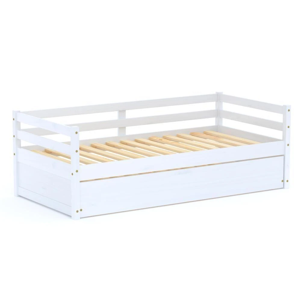 Bicama Infantil Slim Madeira Maciça Branco Housin