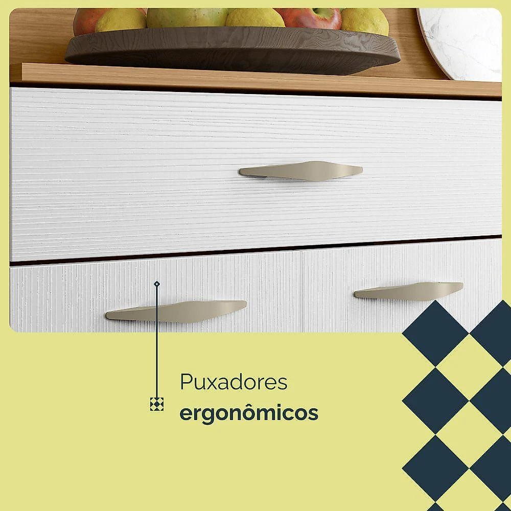 Armário De Cozinha 8 Portas 2 Gavetas Golden Freijo-supremo - Ssx Multicoisas