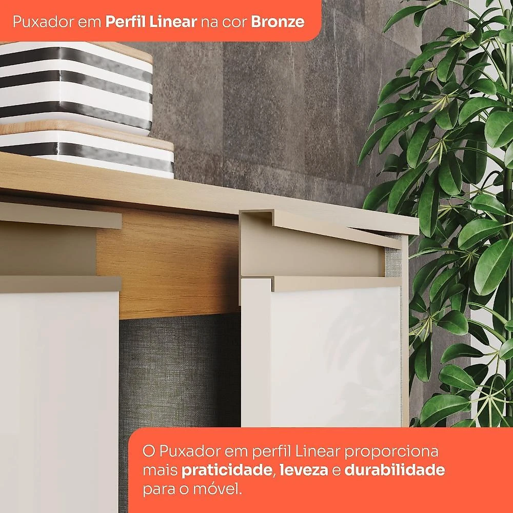 Cozinha Completa 9 Peças com Torre Quente para 1 Forno Venaly Cinamomo/Off White