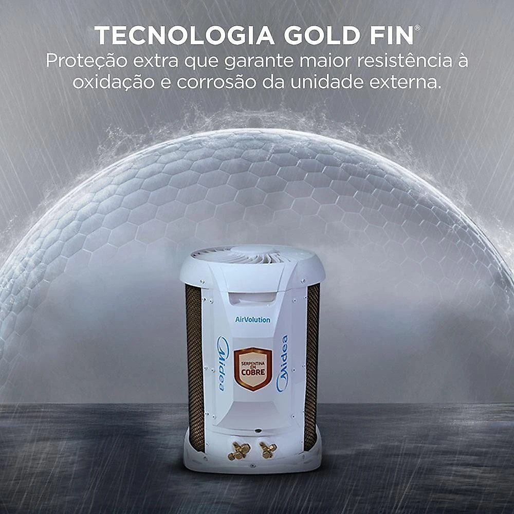 Ar Condicionado Split Midea Hi Wall Inverter AI Airvolution 18.000 Btu/h Frio Monofásico 42EFVCA18M5/38TAVCA18M5 220V