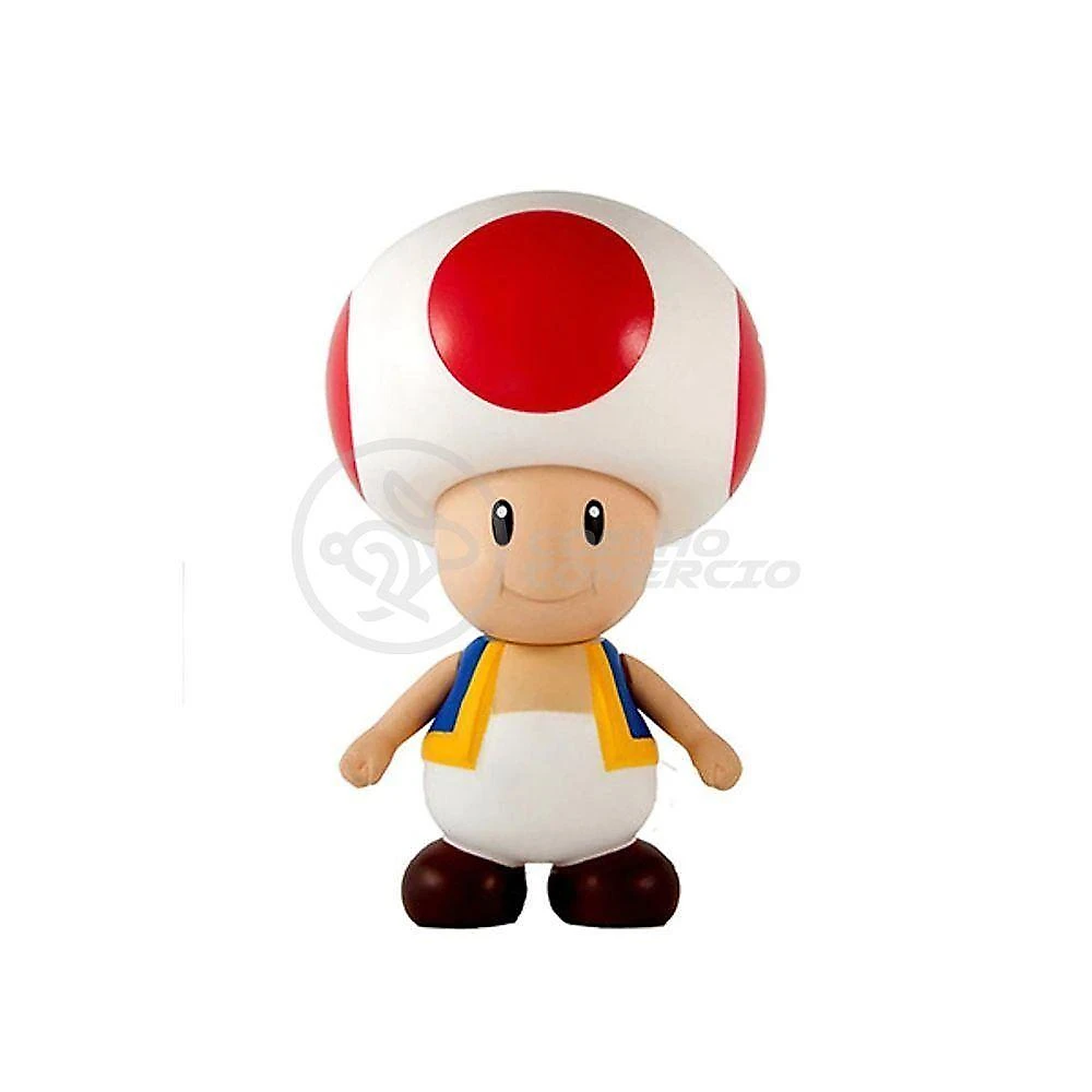 Boneco Cogumelo Toad Grande Super Size 20Cm - Mario