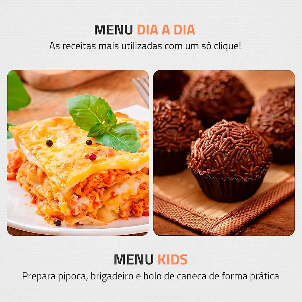 Micro-ondas Mondial MO-01-21-B 21 Litros 1200W Preto - 220V