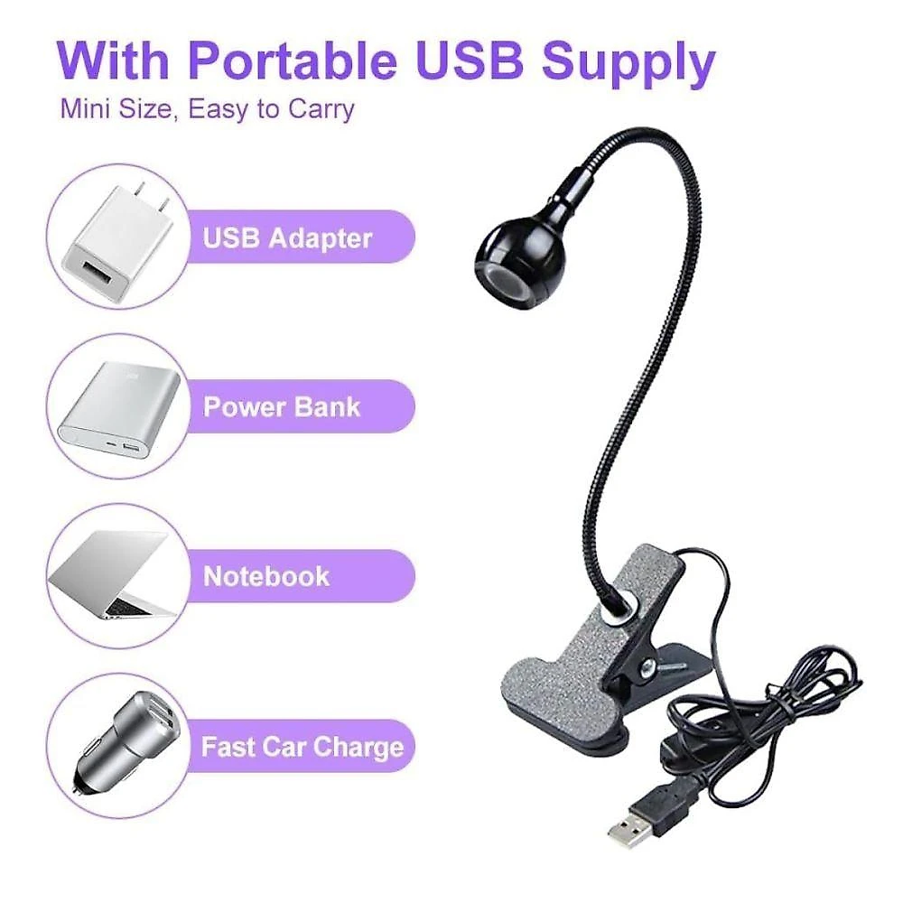 Luminária MJD-8 com LED Ultravioleta para Secagem Preto Rohs