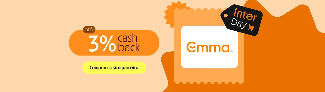 EMMA COM ATÉ 3% DE CASHBACK