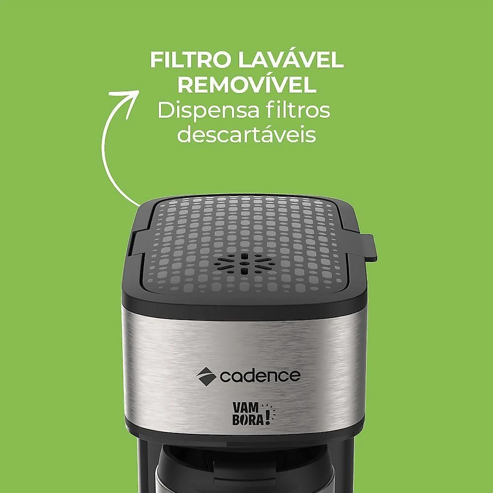 Kit Black Cadence Cafeteira Vambora E Blender Zoop 220V