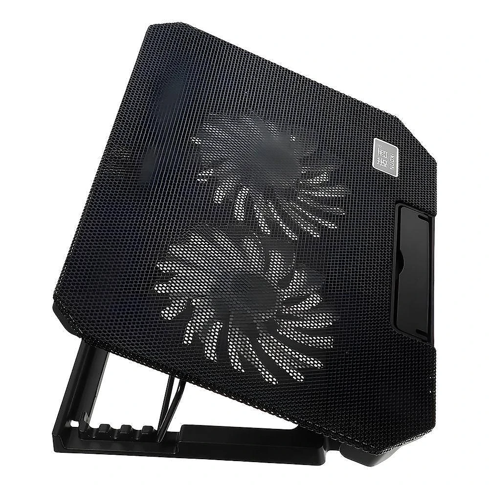 Base Suporte Resfriador Notebook 2 Coolers Led Informática - Com Ventoinhas E Ajuste Ergonômico