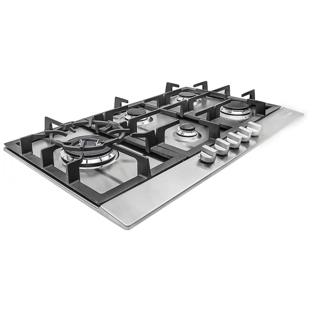 Cooktop a gás de embutir 76cm Cosmo inox 5 queimadores selados grade em ferro fundido acendimento eletrônico 110V