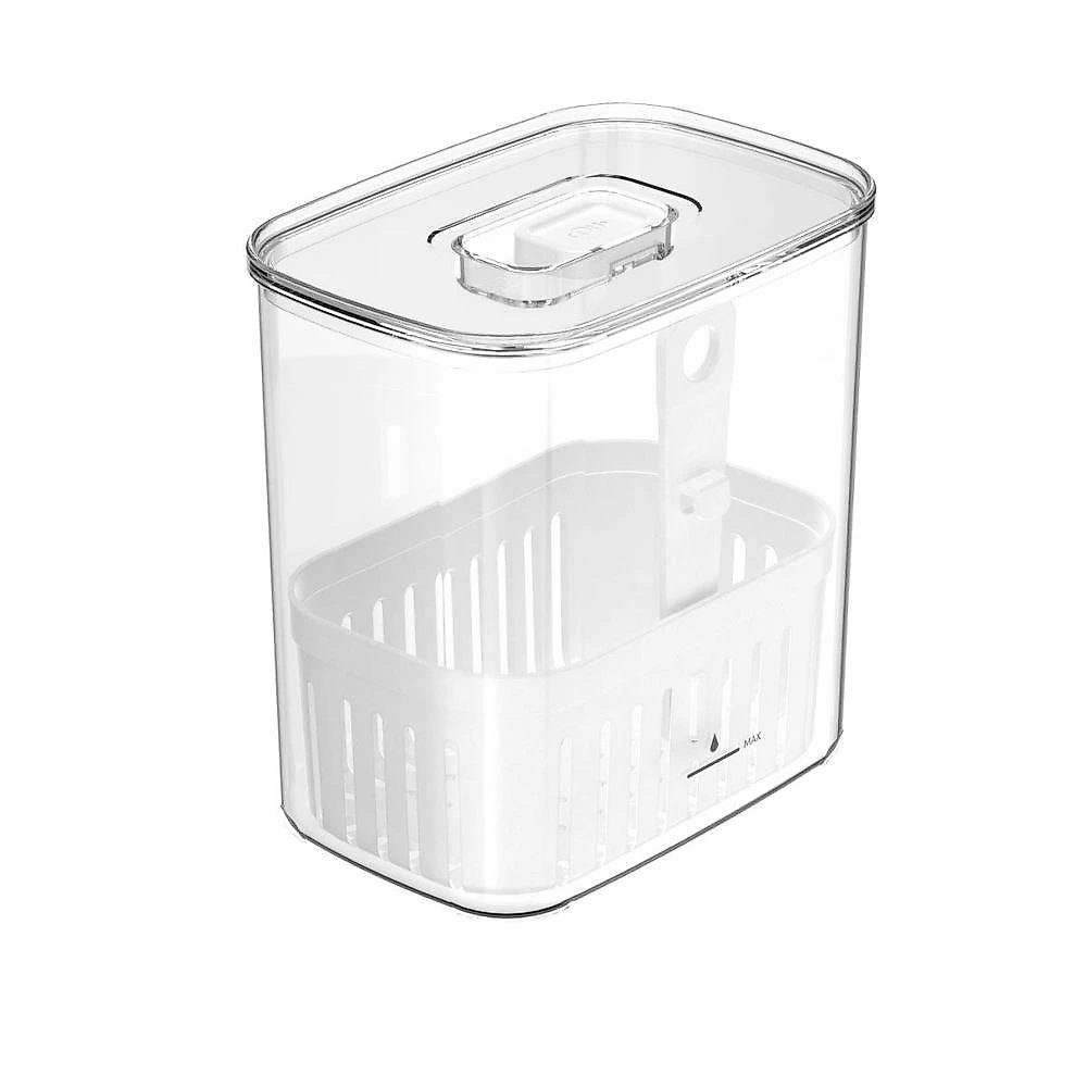 Organizador De Temperos Com Cesto Clear 1,5l 10x14,5x15cm