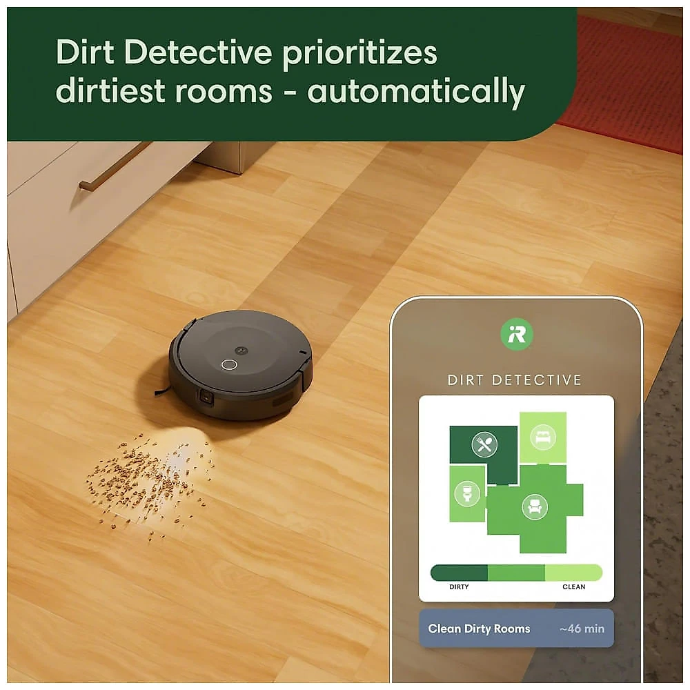 Robô Aspirador iRobot Roomba Combo 10 Max Preto Autoesvaziamento e Autolavagem 2-em-1