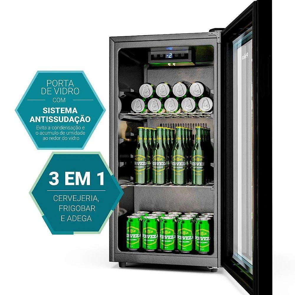 Cervejeira Philco 96L 3 em 1 PCV09A Preto 110V
