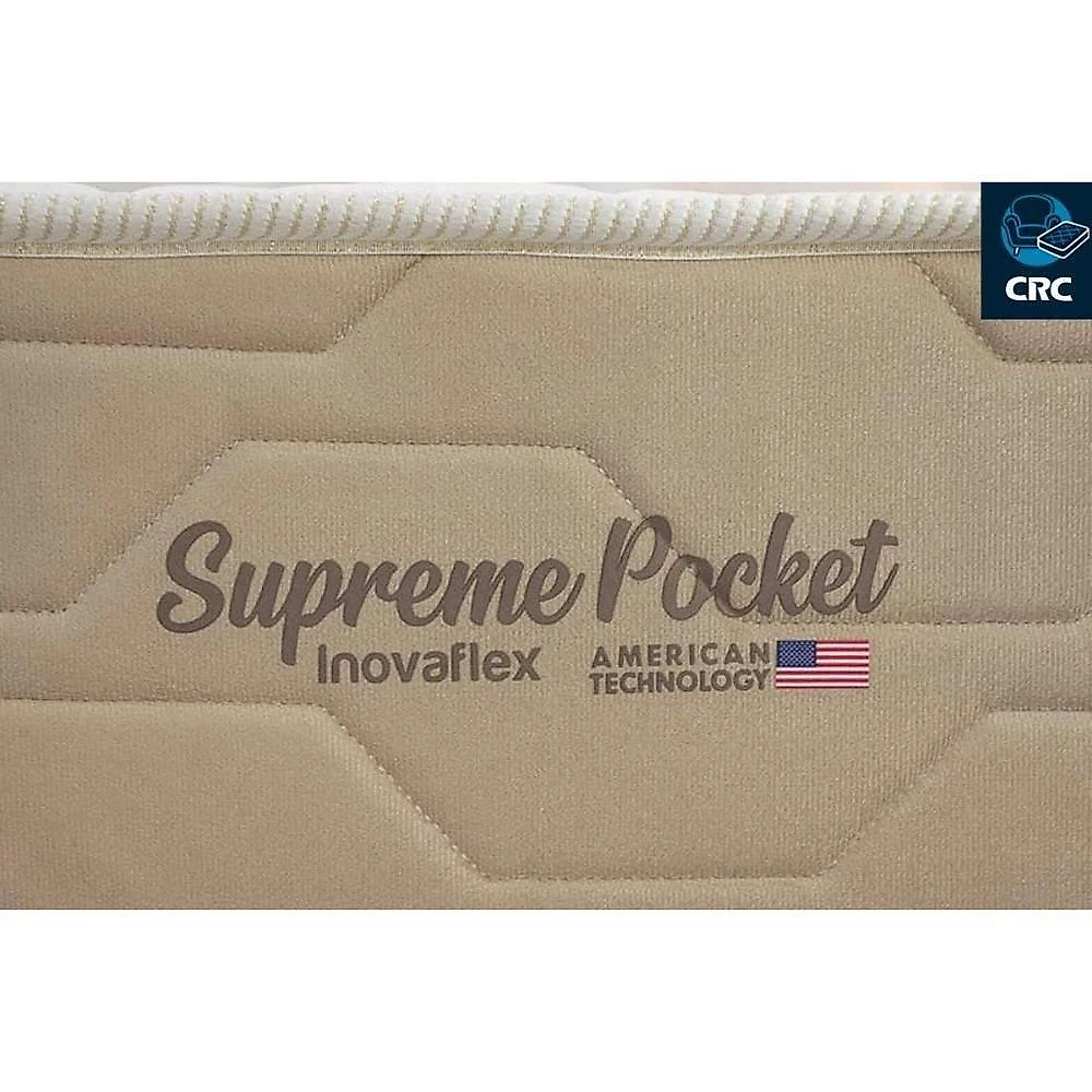 Cama Box Baú Casal + Colchão Molas Inovaflex Supreme