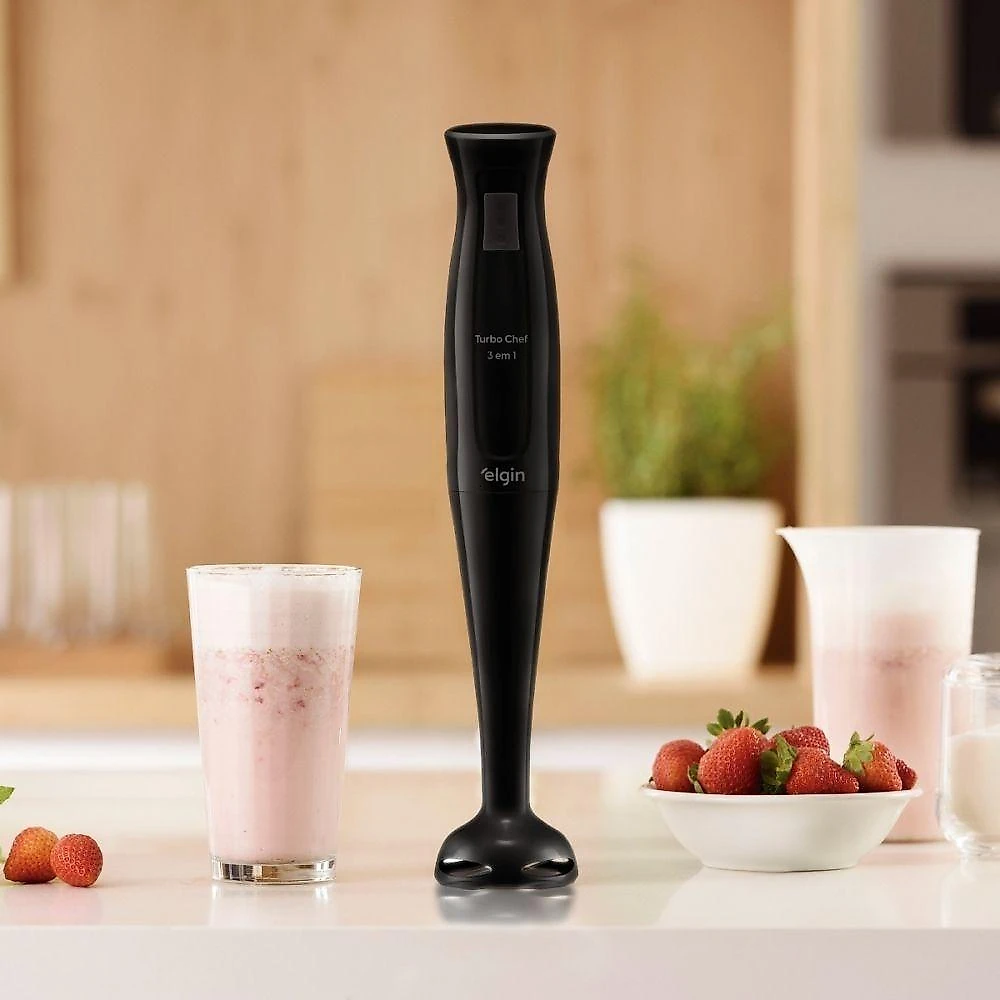 Mixer 3 em 1 Turbo Chef 200W com Triturador Batedor Copo e Picador 110V
