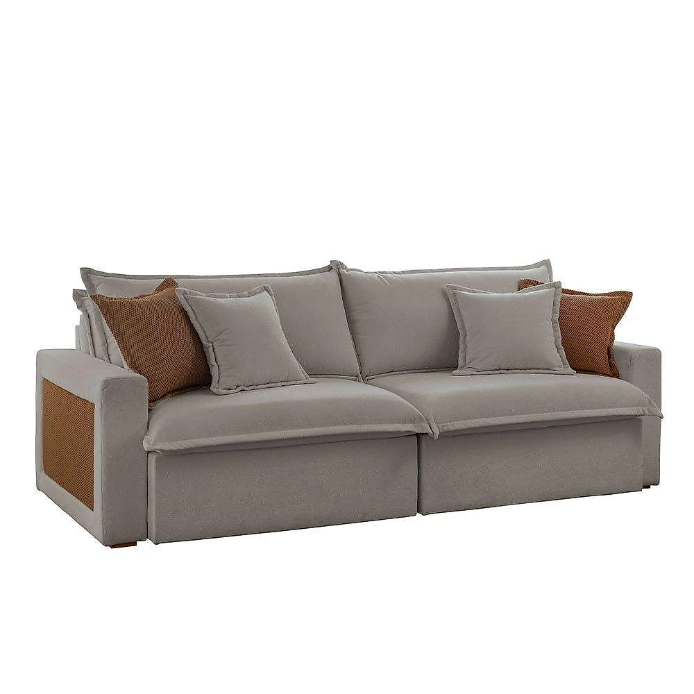 Sofá Dallas Veludo Dois Módulos De 80cm B15 Meu Sofá Online B026 Veludo Prata