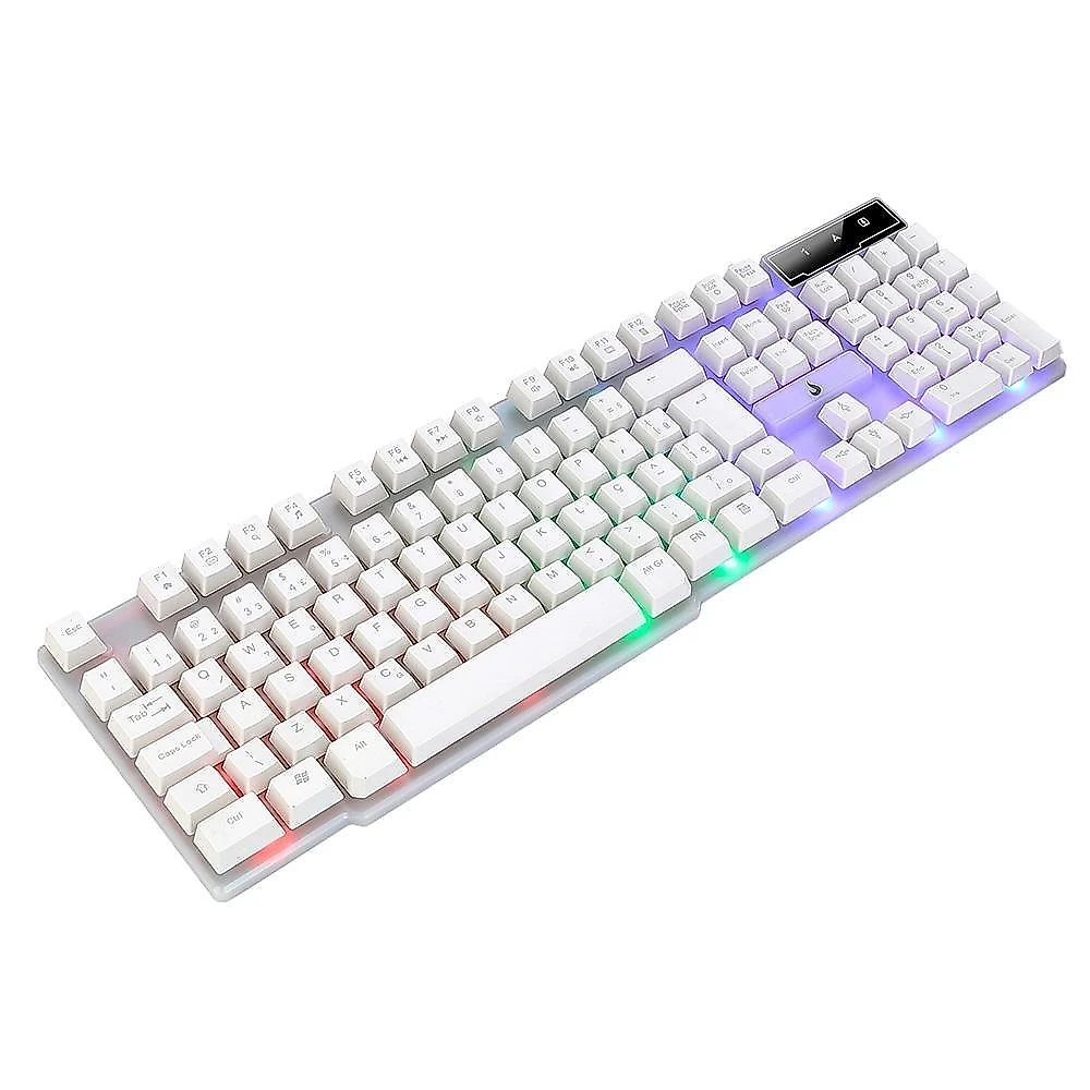 Teclado Semi Mecânico Gamer Rise Mode G1 Full, Membrana, USB, Branco - RM-TG-01-FW