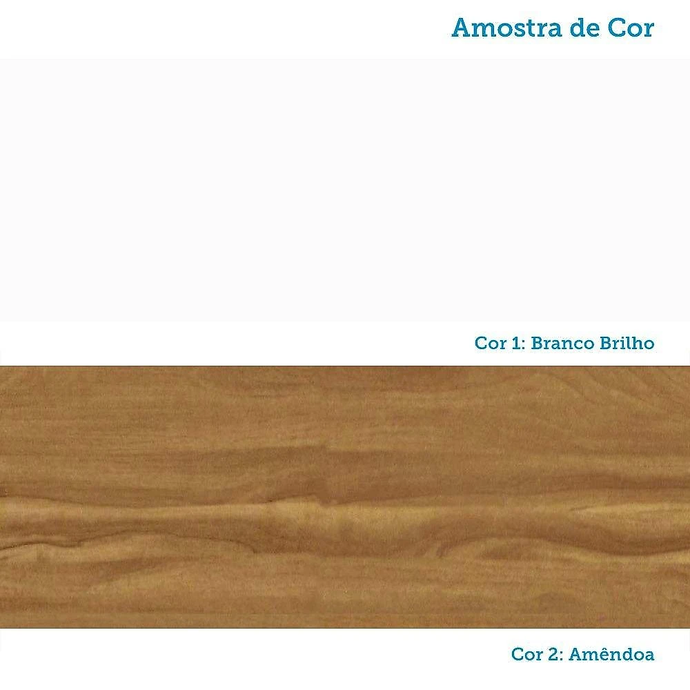 Quarto Infantil com Guarda-Roupa 3 Portas e Cômoda 4 Gavetas 100% MDF Mimo Espresso Móveis Quarto Infantil com Guarda-Roupa 3 Portas e Cômoda 4 GavetasMimo 100% MDF Espresso Móveis Branco Brilho/Amêndoa