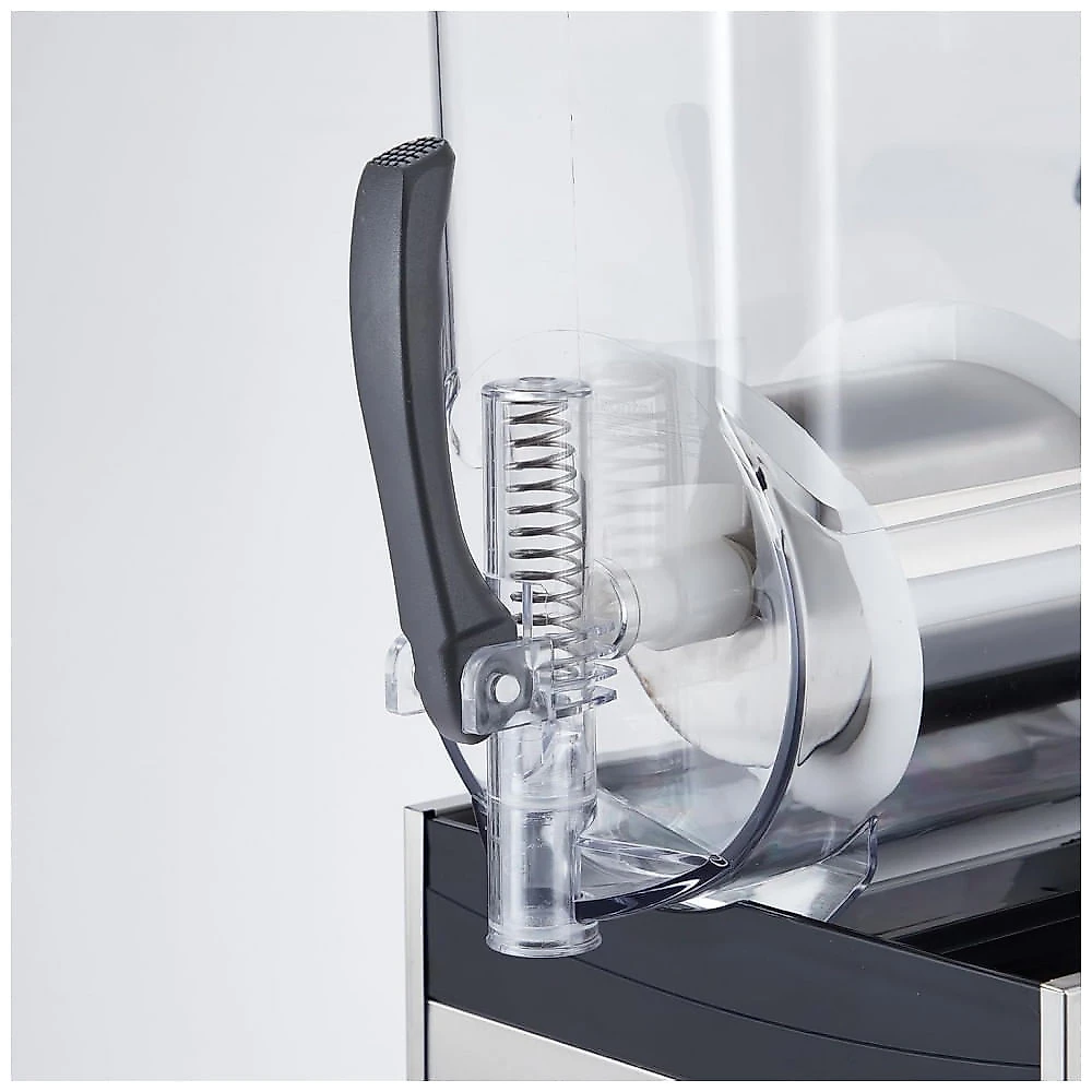 Máquina de Slush Raspadinha Garvee 45L Comercial Triplo Tanque Inox Auto Limpeza