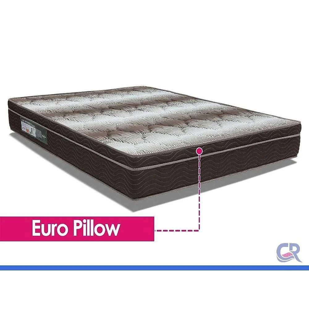 Colchão Solteiro Espuma D28 Euro Pillow 88x188x23CM Branco Ortobom