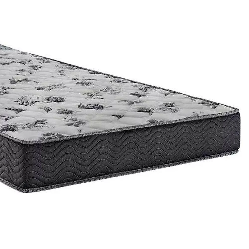 Cama Box Solteiro Sintético + Colchão De Espuma D33 - - 88cm Branco