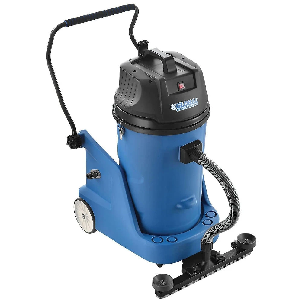 Aspirador de Pó Comercial de 68 Litros, Seco e Úmido com Acessórios, 110V Global Industrial, Azul