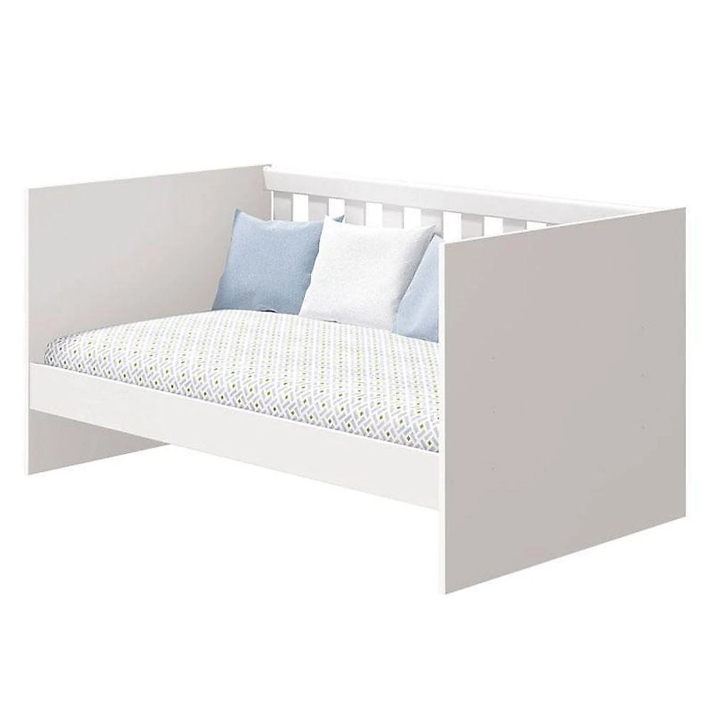 Quarto De Bebê Americano 6 Portas Com Berço Americano Katatau Branco Acetinado Savana - Reller - Henn
