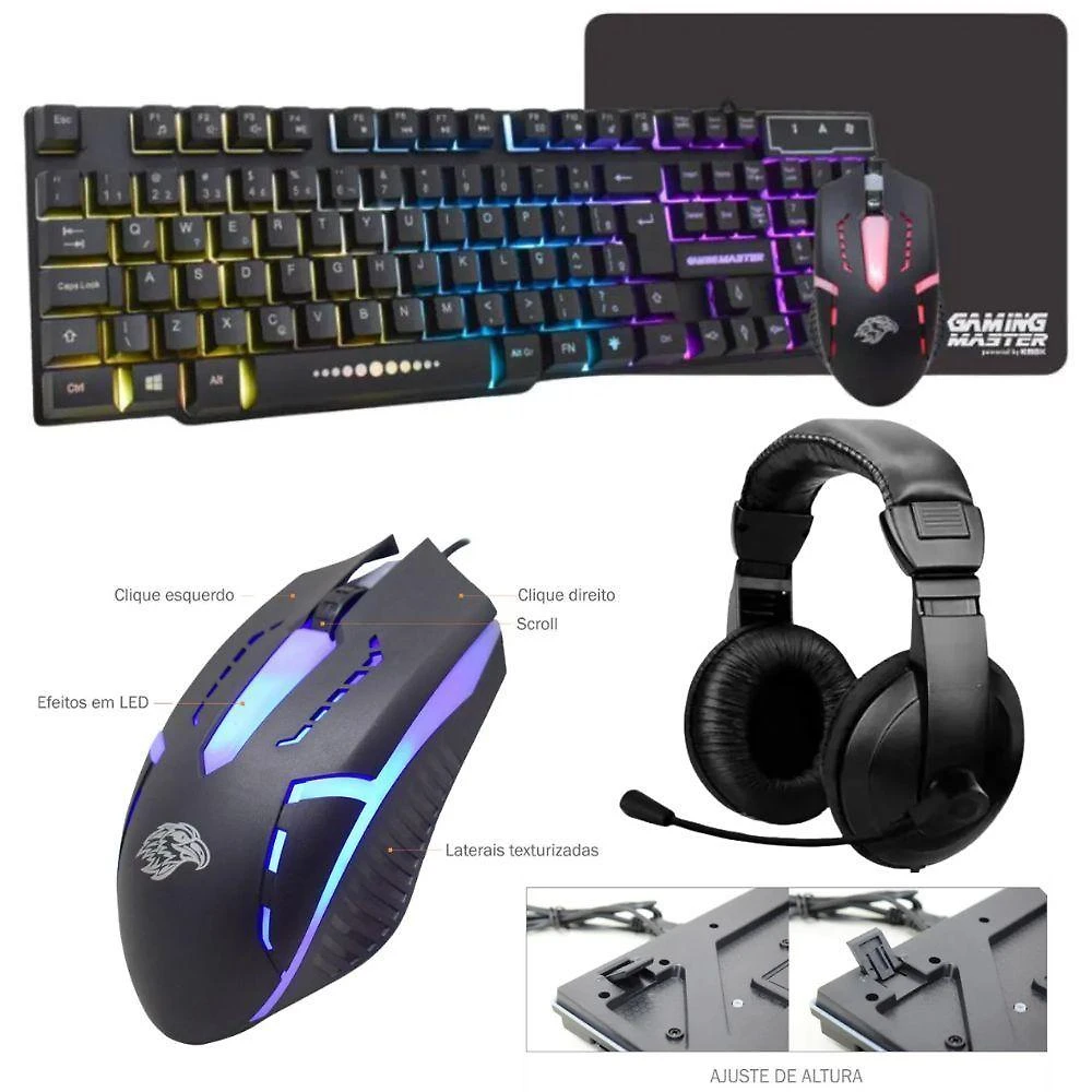 Miniatura Pc Gamer Amd Ryzen 5 4600g, 16gb Ram, Placa De Video Radeon Vega 7, Ssd 480gb, Fonte 550w + Kit Gamer Completo