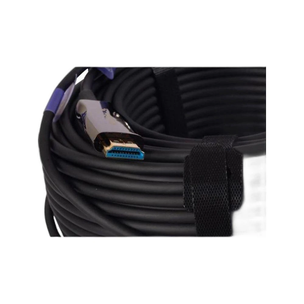 Cabo HDMI Fibra Óptica 4K FK782C 20 Metros HDMI Macho Banhado a Ouro Preto 2 Flex