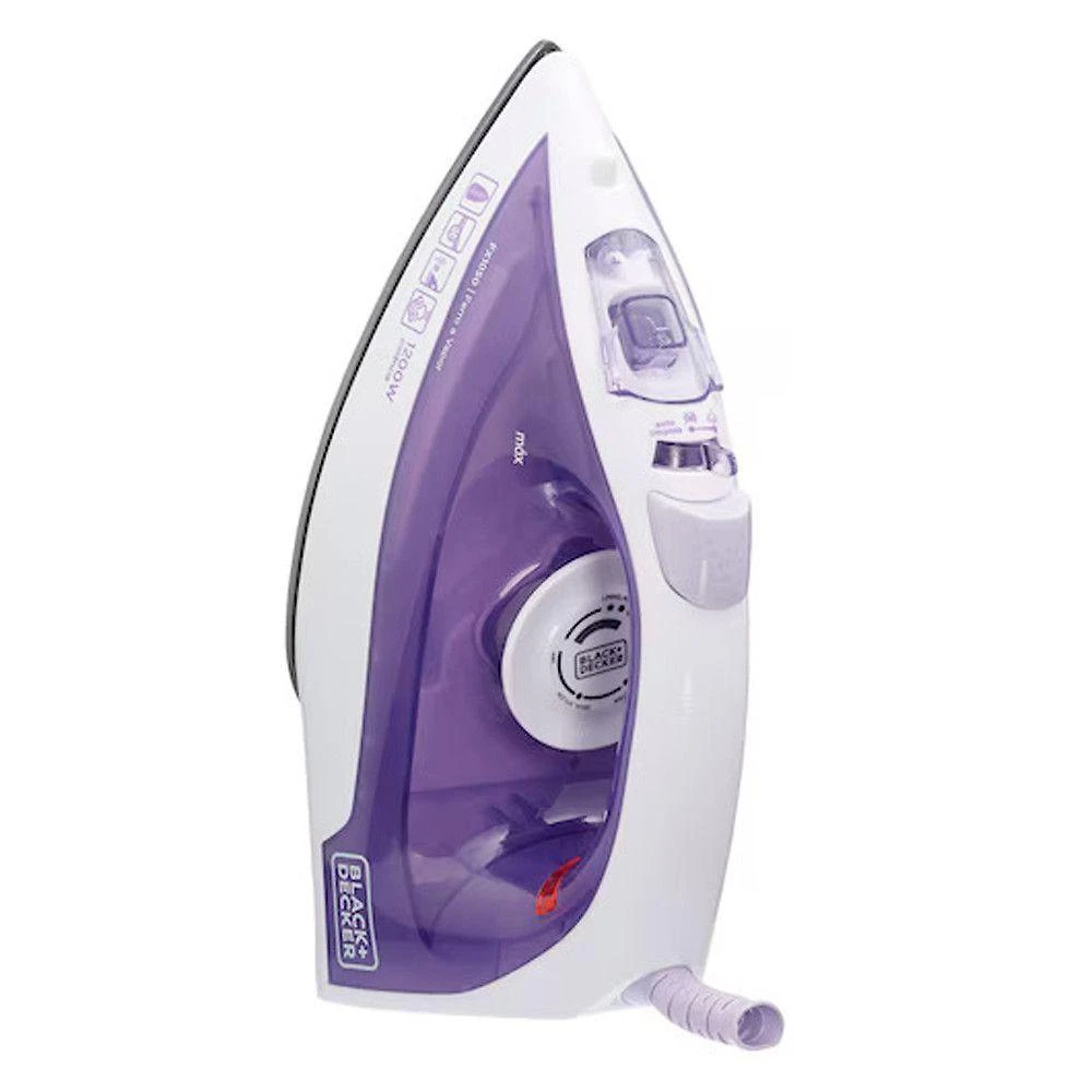 Ferro a Vapor Black + Decker FX1050-B2 1200W Antiaderente Roxo 110V