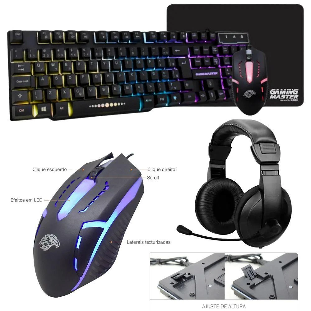 Miniatura Pc Gamer Amd Ryzen 5 4600g, 16gb Ram, Placa De Video Radeon Vega 7, Ssd 480gb, Fonte 200w + Kit Gamer Completo