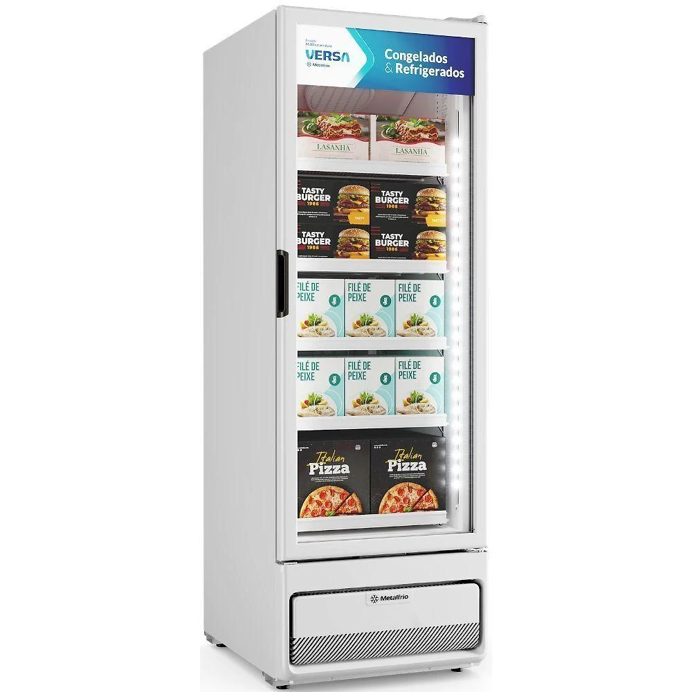 Freezer Expositor Multitemperatura Metalfrio VM50AH Versa 557L Branco 220V
