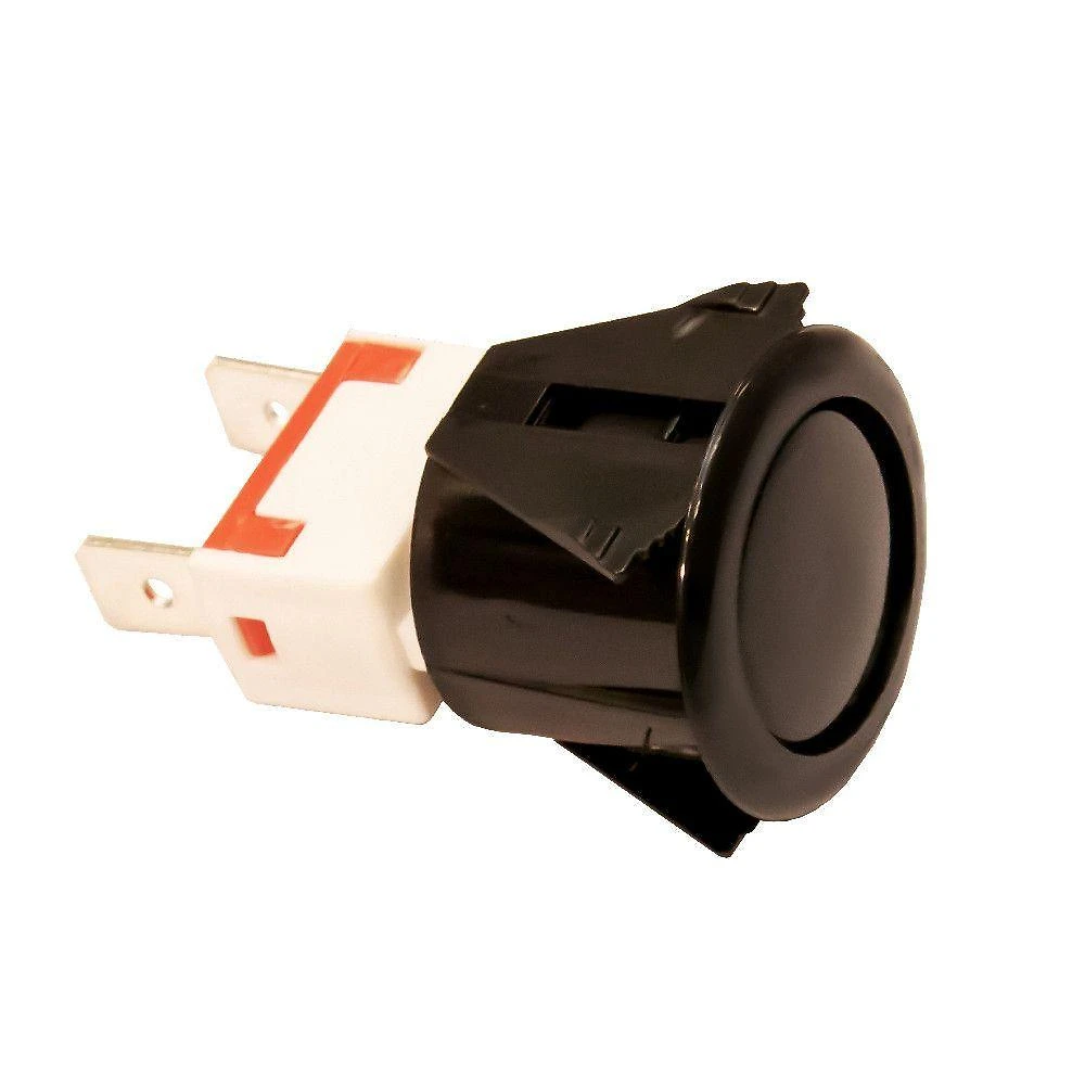 Interruptor Com Botão Do Grill E Lâmpada Para Fornos Embutir Preto Bivolt