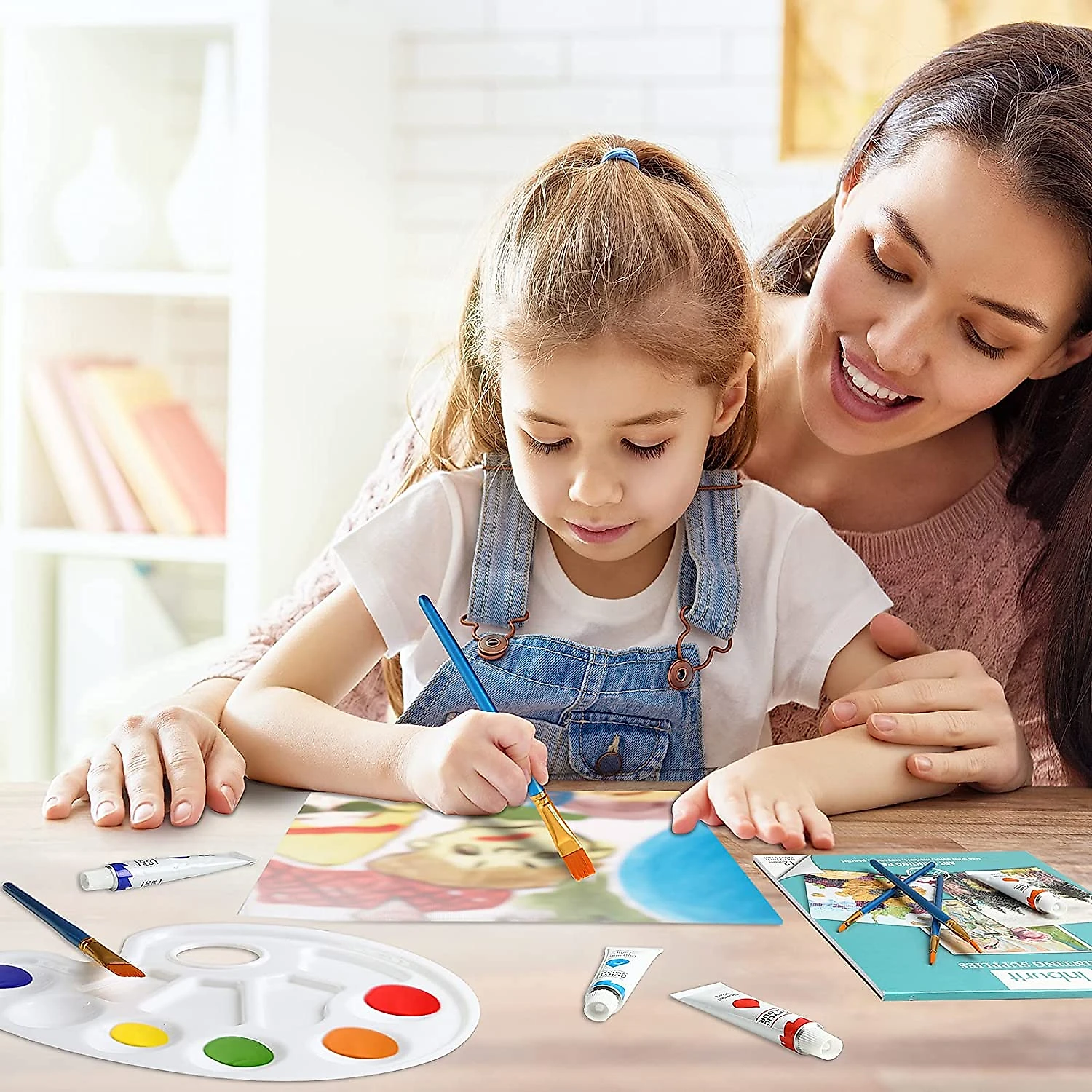 Inburit IB28ART Kit de Pintura Conjunto Artístico com 28 Peças Inclui 12 Tintas