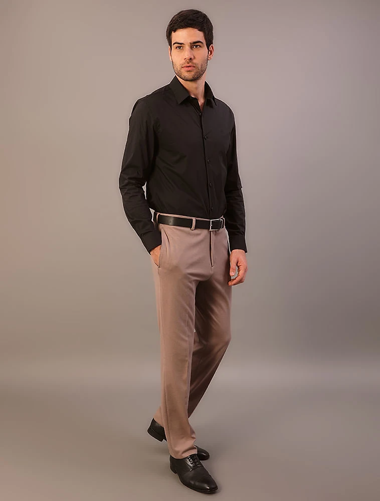 Camisa Manga Longa Slim Cannes Básica Essential - Preto