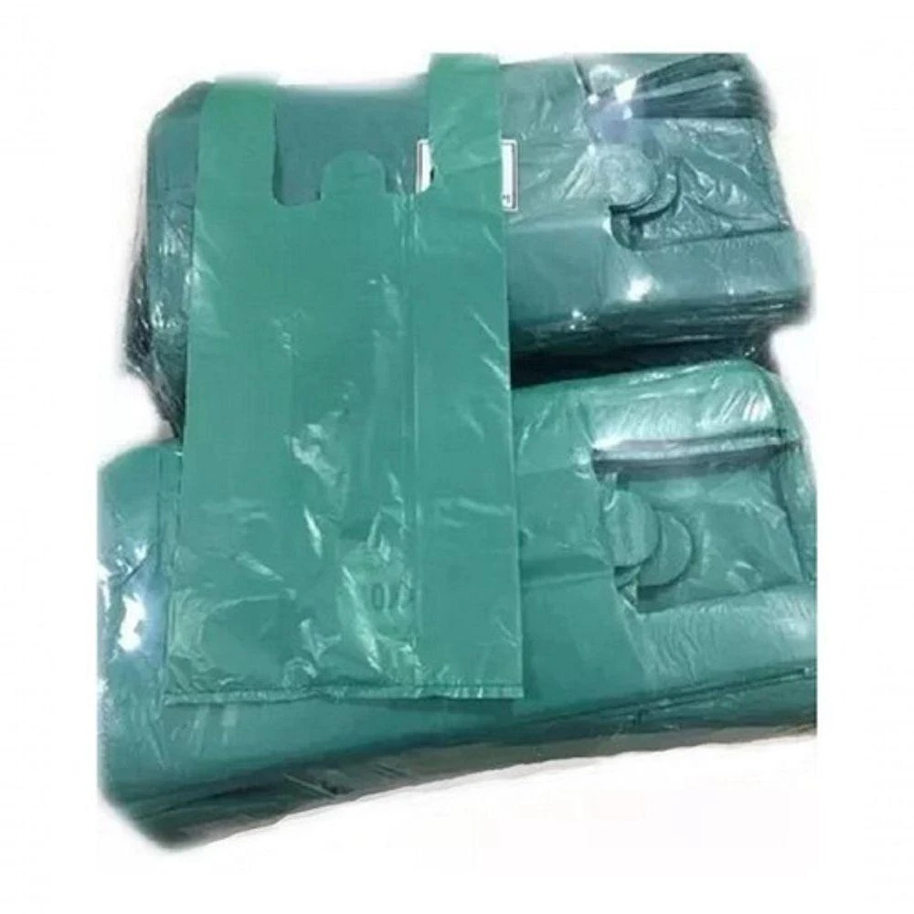 Sacola Plástica 35x45 1KG Reciclada Recuperada Reforçada Azul, Verde, Marrom Higipack
