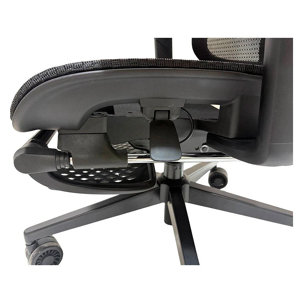 Miniatura Cadeira Ergonômica Formula V Ergolux 5 Plus, Encosto em Malha Respirável, Apoio de Braço Ajustável, Preto - ERGLX5PLUS-BK