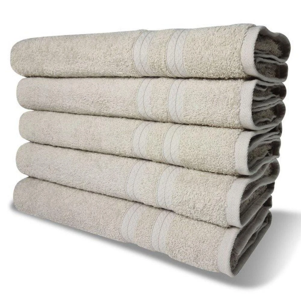 Kit 5 Toalhas Super Grossa Felpuda E Macia 80x150cm Beka Bege