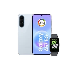 Smartphone Samsung Galaxy A57 5G Tela 6.7" 128GB Azul Claro + Galaxy Fit 3 Grafite