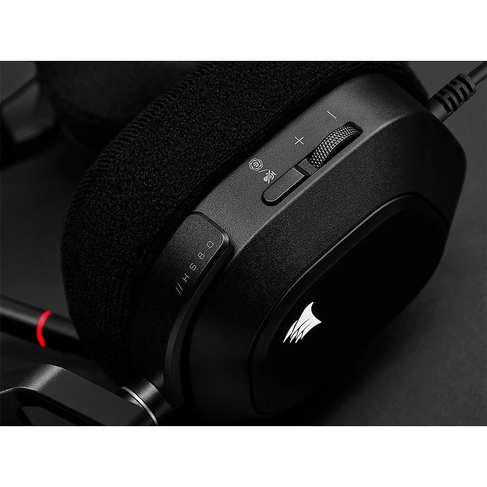 Headset Gamer Corsair HS80 Premium, RGB, Surround, Dolby 7.1, Drivers 50mm, Preto - CA-9011237-NA