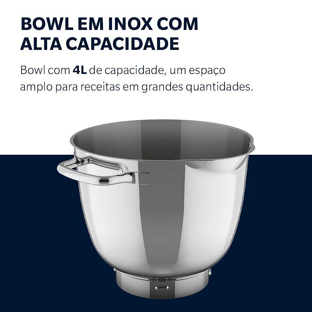 Batedeira Planetária Oster 4L Bowl Inox III 110V